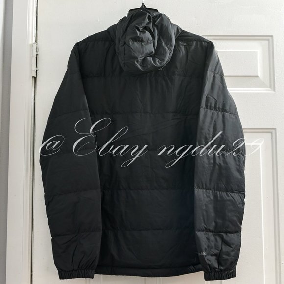 Eddie‎ Bauer Men's Down Hooded Jacket BLACK - Picture 9 of 13